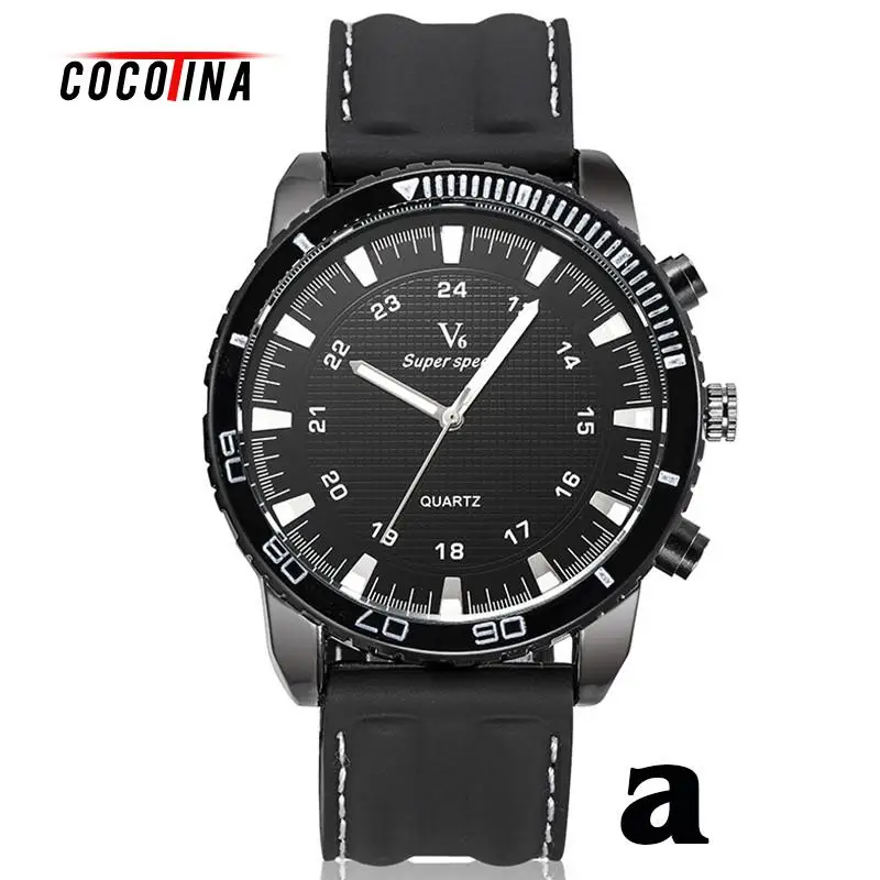 

Korean fashion watch men sport watch COCOTINA student watch Twenty-four hour double ring calibration business wristwatch #DJ0560