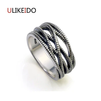 

100% Pure 925 Sterling Silver Jewelry Rings Vintage Men Signet Ring For Women Fine Gift R1005