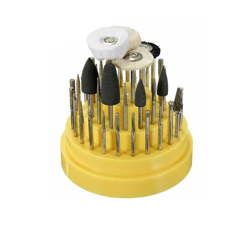 41Pcs/set Dental Lab Silicone Rubber Rotary Tungsten Steel Dental Carbide Burs Lab Burrs Tooth Drill Dental Lab Materials