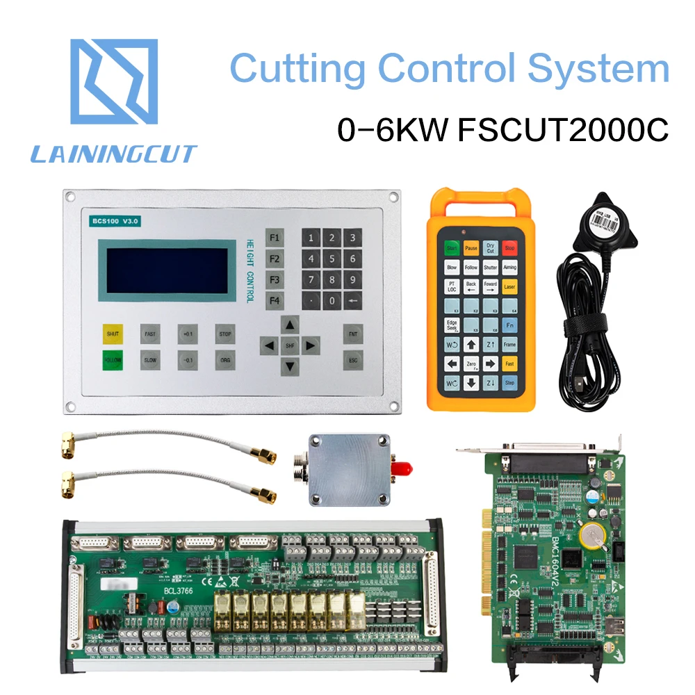 

Friendess FSCUT Laser Cutting Machine Control System 0-6KW FSCUT2000C Cypcut BCS100 BMC1604 FSCUT2000 Controller