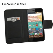 5 Colors Super! Archos 50e Neon Phone Case Leather Full Flip Phone Cover,High Quality Fashion Luxurious Phone Accessories