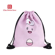 Рюкзак на шнурке Забавный Милый эльф 3D печать сумки на плечо для подростка мальчика девочки красные сумки на завязках для путешествий