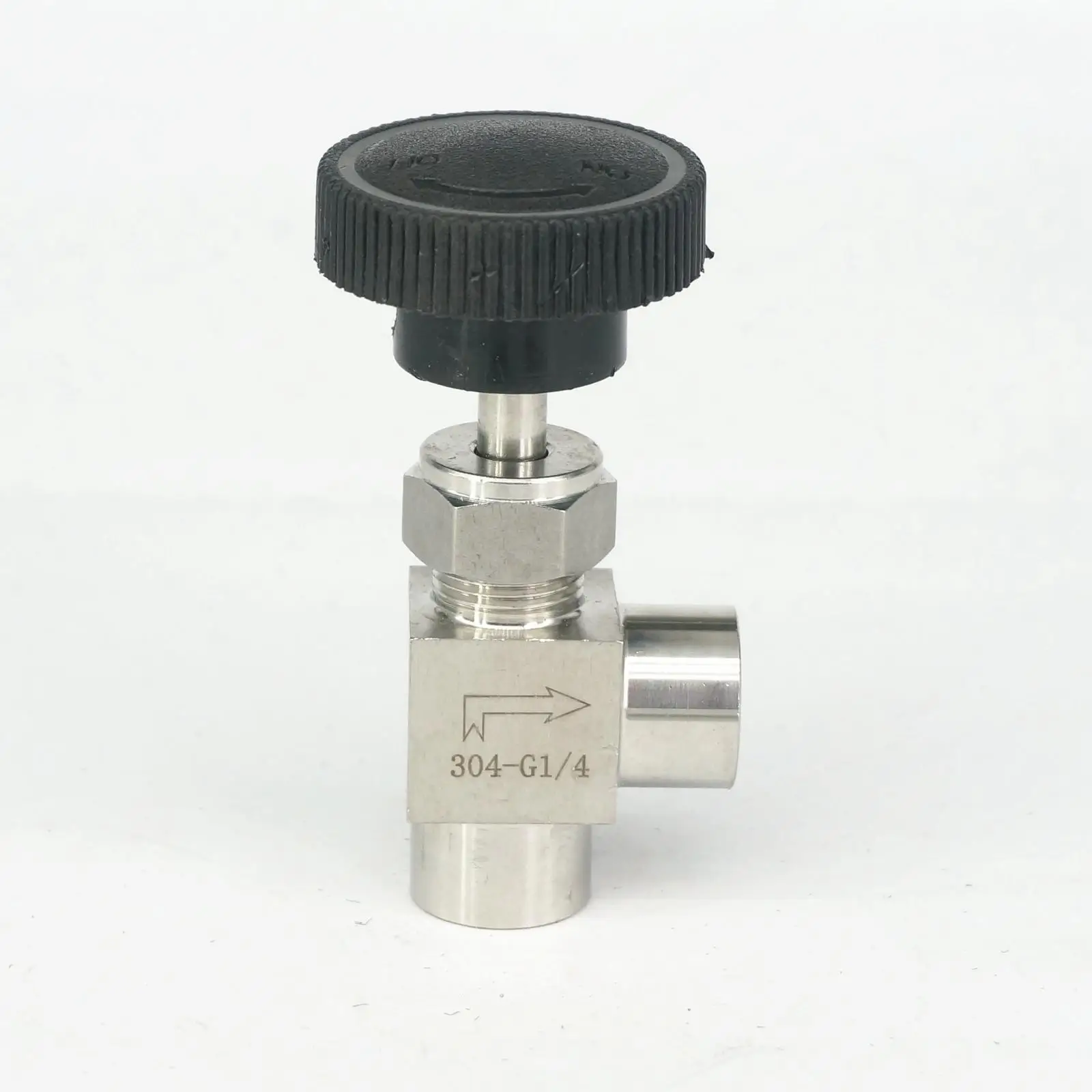 1/4" BSP Female Elbow Needle Valve 304 Stainless Steel Flow Control
