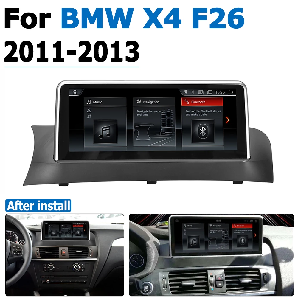 

Android 8.0 up Car GPS DVD Multimedia Player For BMW X4 F26 2011~2013 CIC Original Style Touch Screen Google System