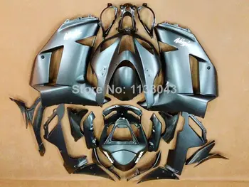 

100%NEW+ full black Fairing kit FOR Kawasaki NINJA ZX 6R 636 07 08 ZX-6R 07-08 ZX6R 2007 2008 ZX 6R 07 08 fairings &tail cover