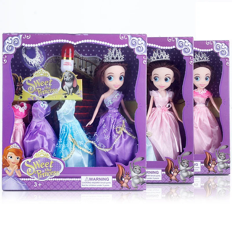 

6 Style Princess Dolls Toys for Girls with Accessories Clothes DIY Moveable Joints Fashion Doll Christmas Birthday Gifts