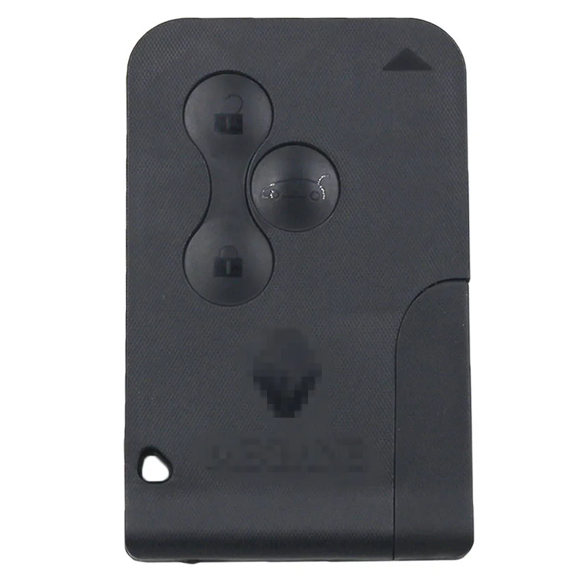 5 шт.* Новинка для Megane Scenic смарт-карта 3 кнопки с лезвием ключа 434 МГц ID46 чип дистанционного ключа для 2003-2008 лет автомобилей с логотипом