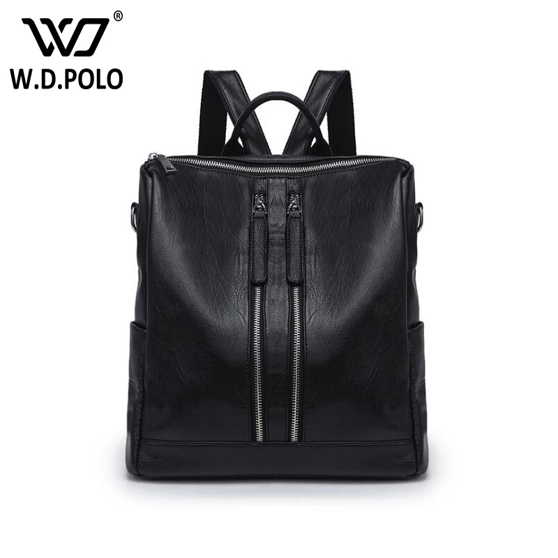 WDPOLO модные женские туфли рюкзак высококачественный Молодежный кожа рюкзаки для