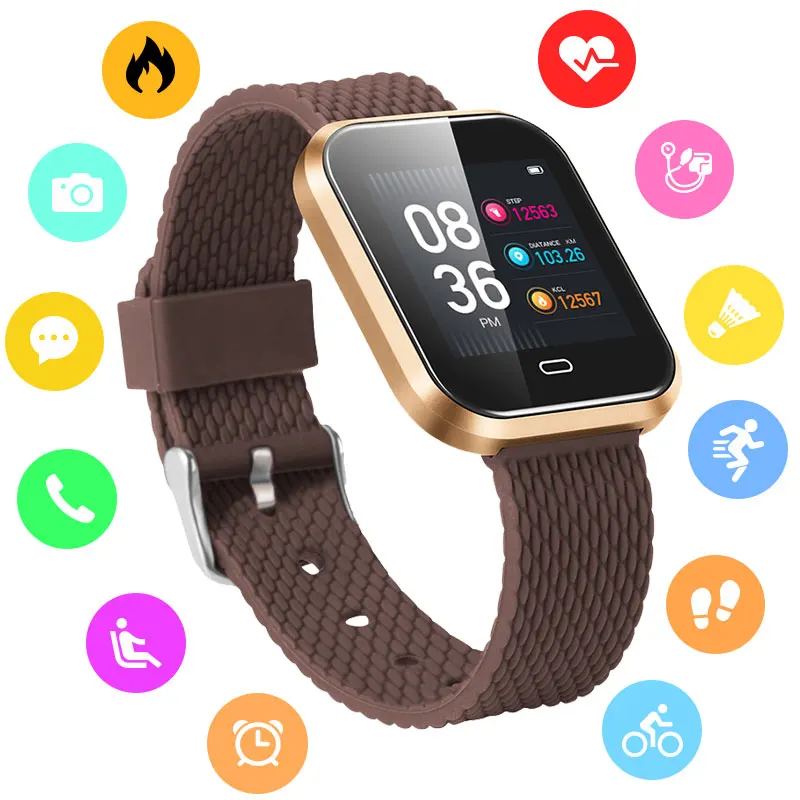 

BOAMIGO Smart Watch Sport Smart Wristband Call Message Reminder Calorie Alloy Watch For IOS Android Phone Bluetooth Relogio