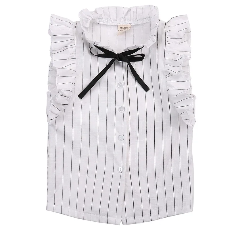 Новинка комплект для малышей из 2 предметов детская белая блузка с рюшами и