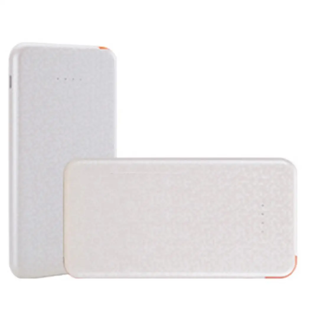 white 4000mah 3000/4000 мАч ультра тонкий внешний аккумулятор USB с usb-кабелем водонепроницаемый внешний аккумулятор для iPhone Xiaomi - Цвет: white 4000mah