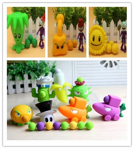 Best Offers New  16 style Popular Game PVZ Plants vs Zombies Peashooter PVC Action Figure Model Toys  10CM Plants Vs Zombies Toys