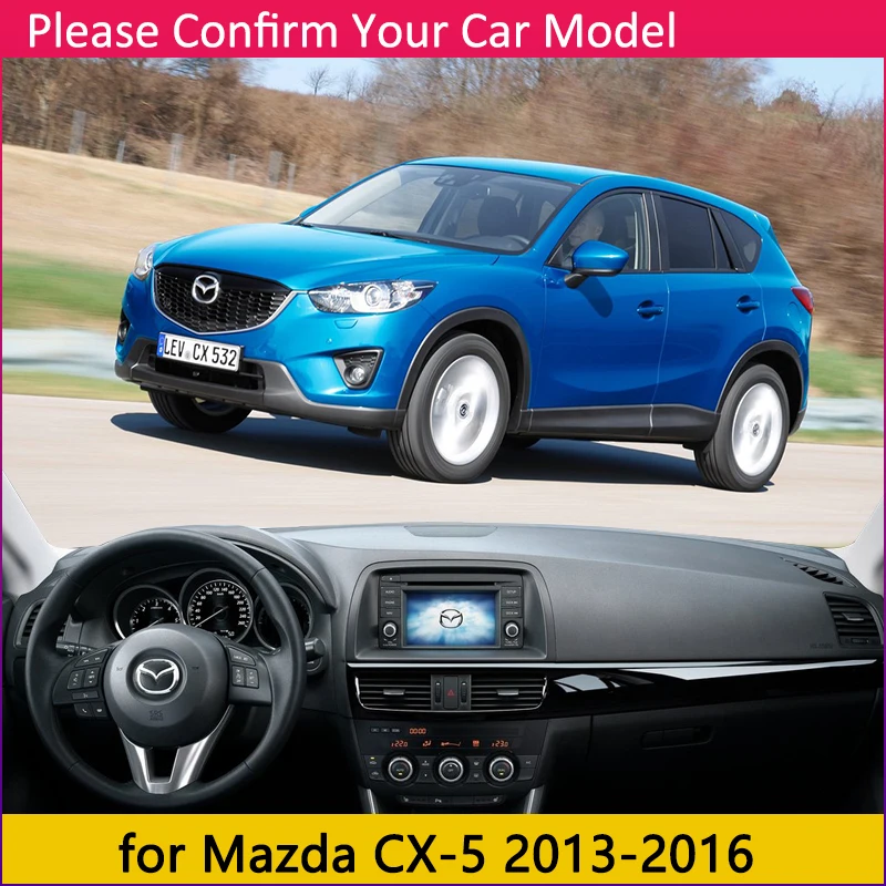 Skup Dla Mazda CX 5 2013 2014 2015 2016 KE mata antypoślizgowa pokrywa deski rozdzielczej Pad parasolka Dashmat ochrony dywan samochodu akcesoria CX5 CX 5
