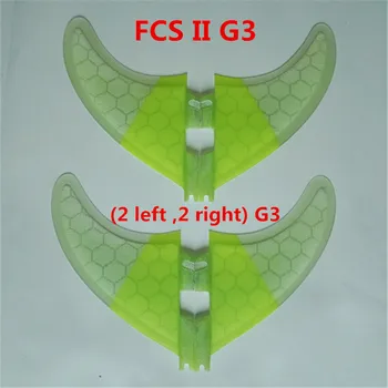 

srfda size 2pcsG7 + 2pcs GL quad fins 4pcs/set High quality surfboard for FUTURE FCS II box with fiberglass honey comb material