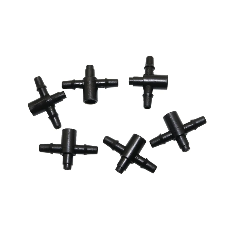 

50pcs 3 / 5mm Hose Shunt, Barbed Fitting 1/8-inch Tee Connector Garden Sprinkler System Accessories Gardening Tools
