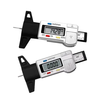 

0-25MM Silver High-precision Digital Tire Tread Depth Gauge Tire Wear Tester Car Safety Inspection Tool