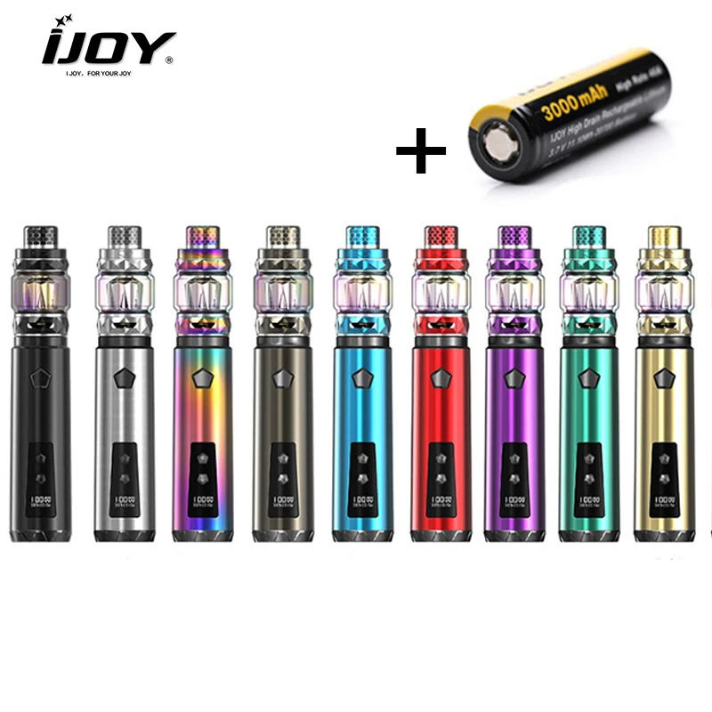 

Original IJOY SABER 100 with IJoy Diamond Subohm Tank 5.5ml Vape With 20700 Cigarette Electronique Vape Pen