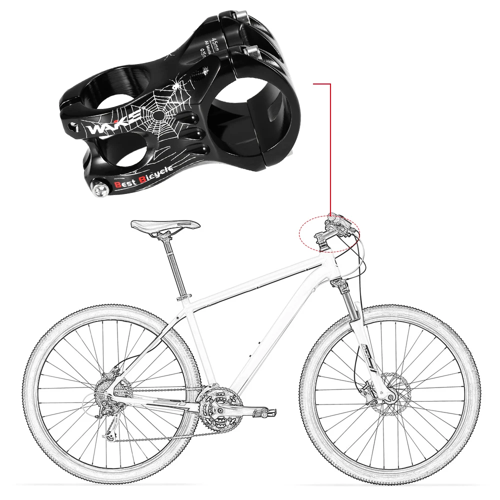 Вынос руля велосипеда из алюминиевого сплава MTB для горной дороги, вынос руля для горного велосипеда, велосипедный зажим руля 31,8 мм/35 мм