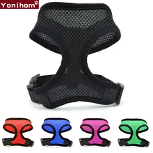 Harnais réglable en Nylon et maille pour chien, gilet doux et respirant, collier pour chiot, chat, sangle de poitrine pour animal de compagnie