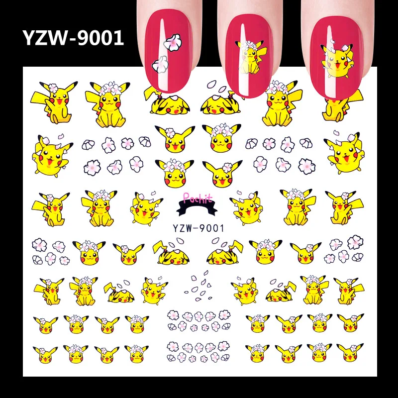 

1pcs Full Beauty 1pc Black Flower Vine Nail Water Sticker Leaf Lace Design Slider Nail Art Decal Beauty Foils Decoration m2167