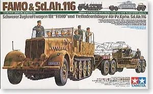 

TAMIYA 1/35 scale models 35246 Sd.Kfz.9 18t semi-track tractor and Sd.Ah.116 semi-trailer