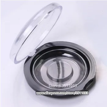 

30pcs 20pcs Round Acrylic Empty Fake Eyelashes Refillable Container Black Eyelashes Package Box Eyelashes Cosmetic Container Jar