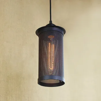 

Northern Creative Iron Net Retro Restaurant Chandelier Edison Bulb Living Room Lamp Bar Lamp Cafe Decoration Light Free Shipping