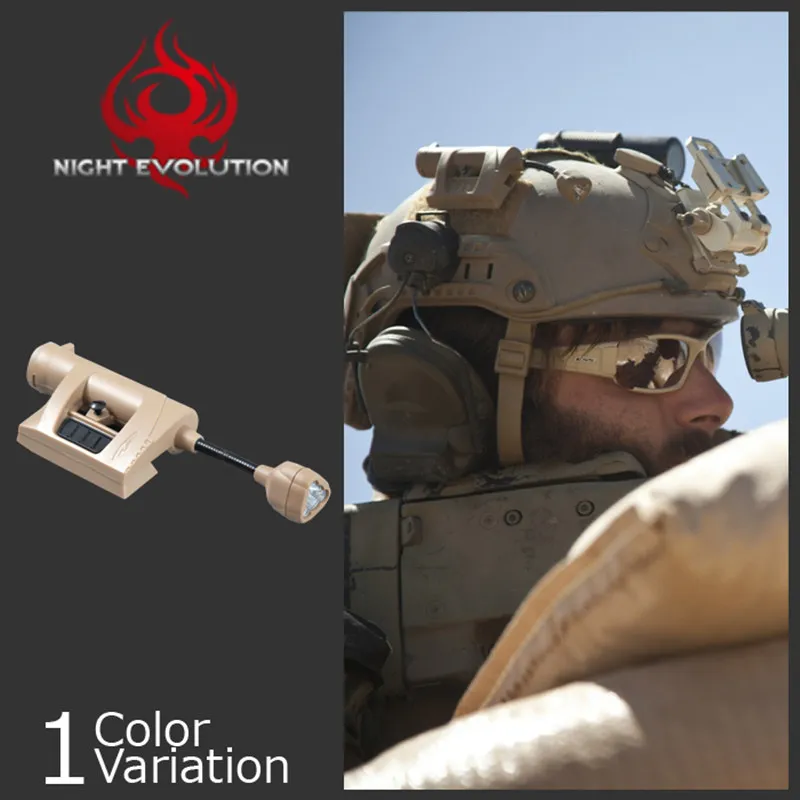Night Evolution Headlamp Military Tactical Helmet Light Helmet FlashLight IR Laser White Green Red LED lights Combo NE05006