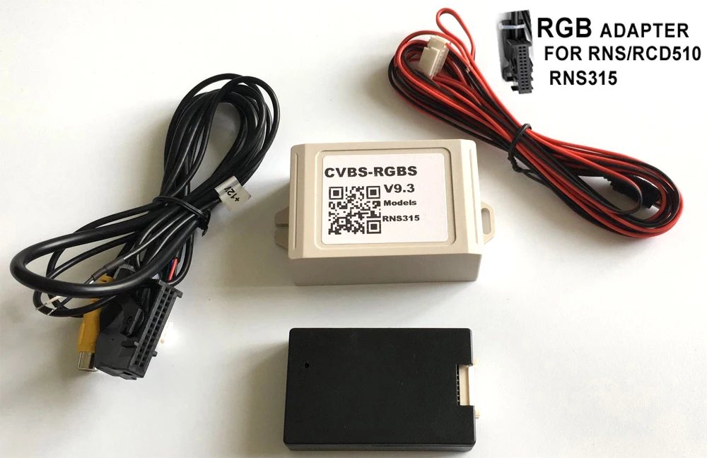 

V9.3 Fit Car Camera RGB Adapter to CVBS Signal Converter For VW Passat CC Golf MK6 Flip Rear View Logo Camera RCD510 RNS 510 315