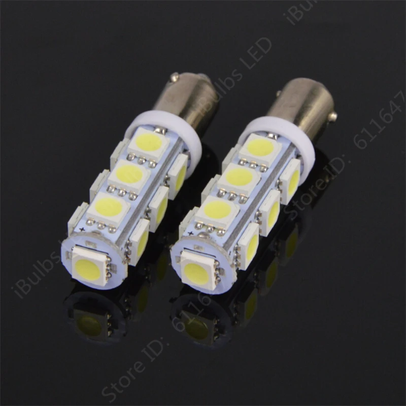 

2pcs High Quality BA9S 434 T4W 13 LED 5050 SMD Car Auto Interior Reading Light Dome Lamp DC 12V