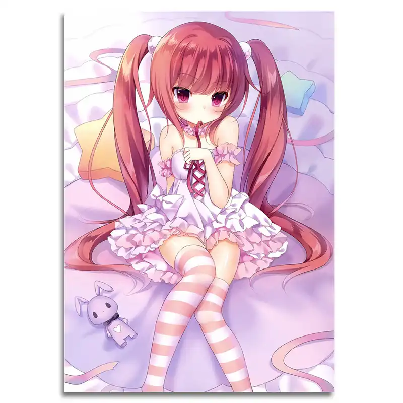 Ít Ngọt Loli Anime Lụa Nghệ Thuật Poster Bé Gái Lolita Manga Nhật ...