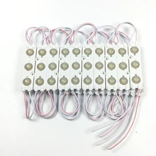 500 шт SMD5730 светодиодный модуль ввода 3 светодиодный s/pc водонепроницаемый светодиодный модуль с объективом DC 12 V для магазина баннер