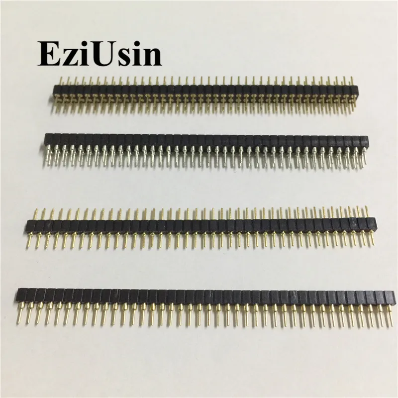 Шаг 2 54 мм 1*40 Pin 2*40 P Однорядный/двухрядный штырьковый разъем с круглым штекером PCB