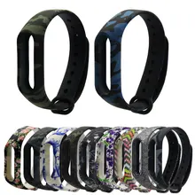 Камуфляжный ремешок для Mi Band 2, 3, 4, браслет Miband 2, 3, 4, сменный ремешок, смарт-браслет, аксессуары для Miband 3, 4