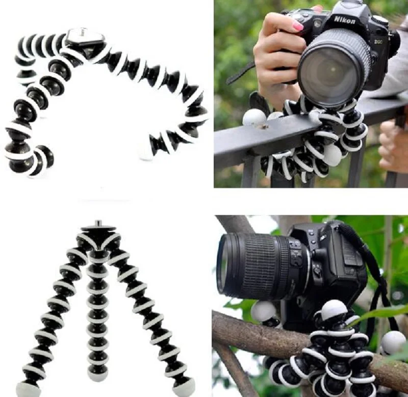 

Portable Smartphone Clip Holder Camera Stent Smartphone Tripods Foldable Desktop Camera Accessory Mini Octopus Tripod Bracket