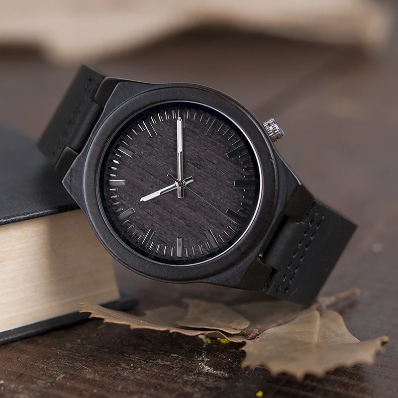 BOBO BIRD Men's Wood Bamboo Wrist watch Antique Unique Design Men Top Brand sport wooden quartz Wrist Watches custom logo