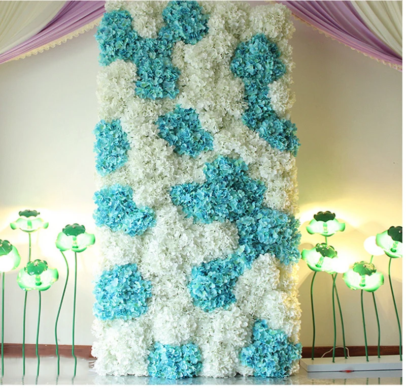 Flone 17CM Large Silk Flowers Artificial Hydrangea Heads DIY Simulation Flower Ball For Wedding Home Office Party Decor Art (3)
