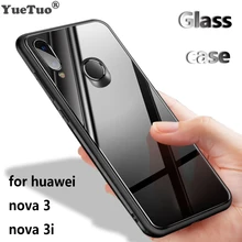 YUETUO роскошный tpu стеклянный зеркальный Телефон задняя крышка etui, чехол, чехол для huawei nova 3 nova 3 i nova 3i nova 3 аксессуары