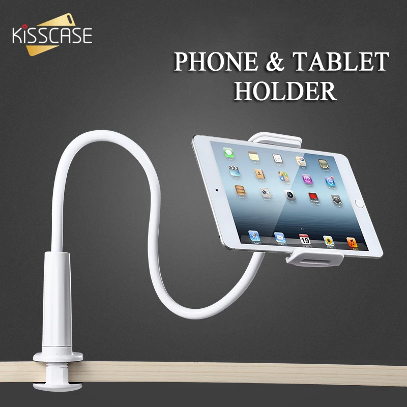 KISSCASE Flexible Tablet Phone Holder Stand For iPhone 6 7 9 X iPad Bed Desktop Holder Stand Tablet Mount For Samsung Note 9 S9