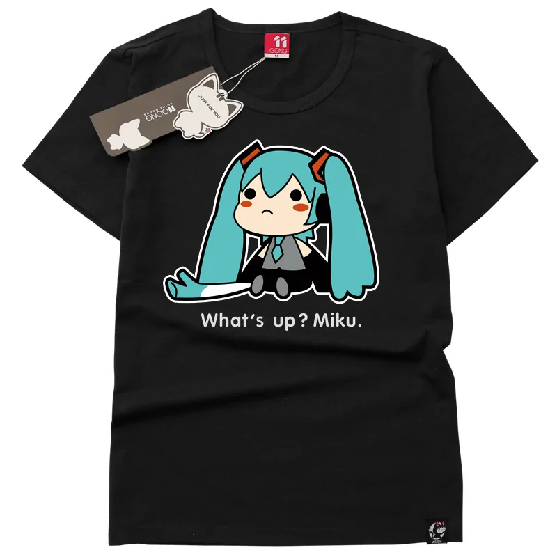 

Unisex Otaku Anime Vocaloid Hatsune Miku T Shirt Casual Cotton Short Sleeve Lover Sports T-shirt Cosplay Tops Tees Clothes