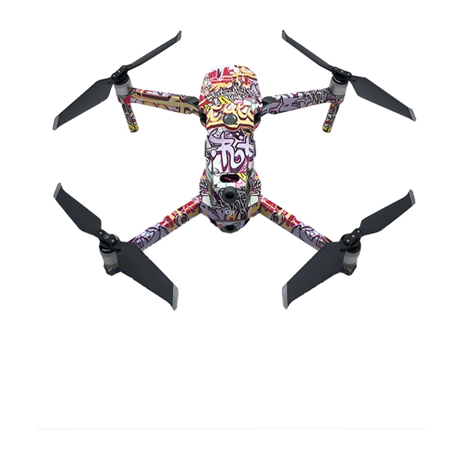 Graffiti Decal Skins Kit for DJI Mavic 2 Pro Mavic 2 Zoom Remote Control Body Arm and 3 Batteries Full Set Stickers-4