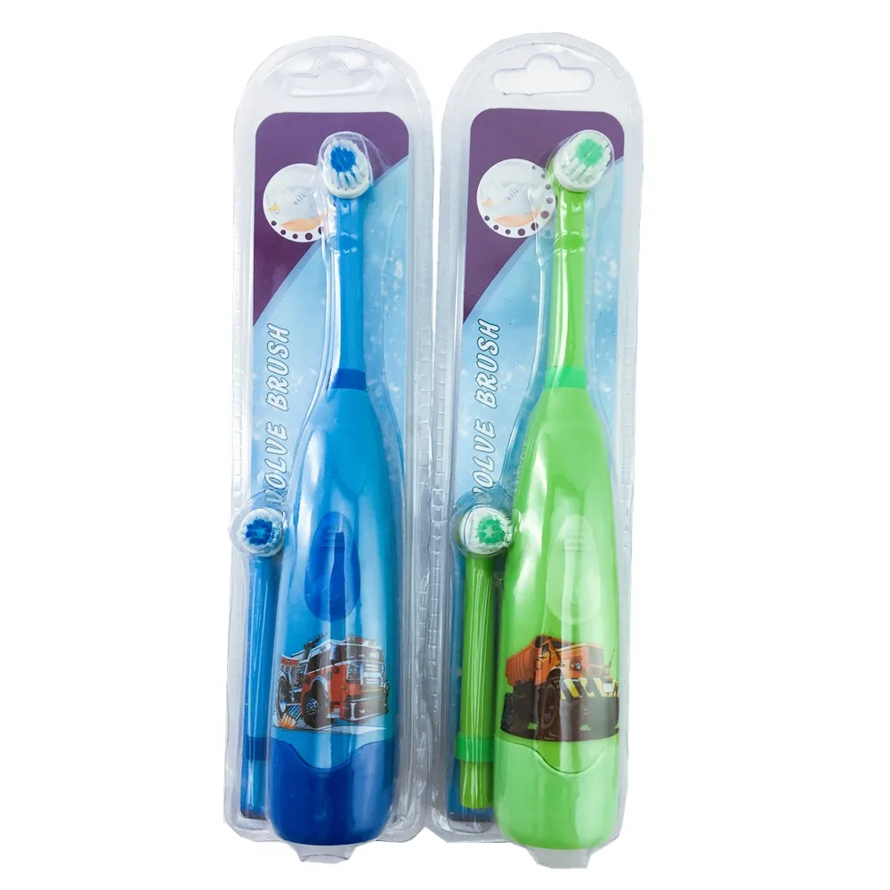 5-color Electric Children's Toothbrush With 2 Replacement Electric brush heads for Children's Dental health