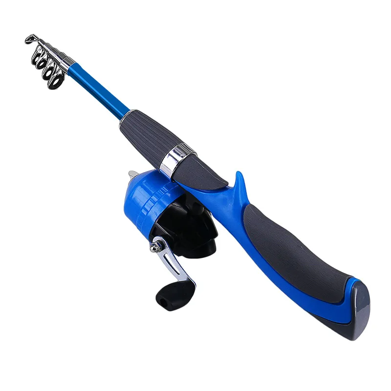 DEUKIO الجليد الصيد بكرة كومبو 1.3 m تلسكوبي قصبة صيد خشبية قضيب مختومة بكرة مع إغراء هوك تعويم إنذار مربع عدة الصيد معالجة مجموعة