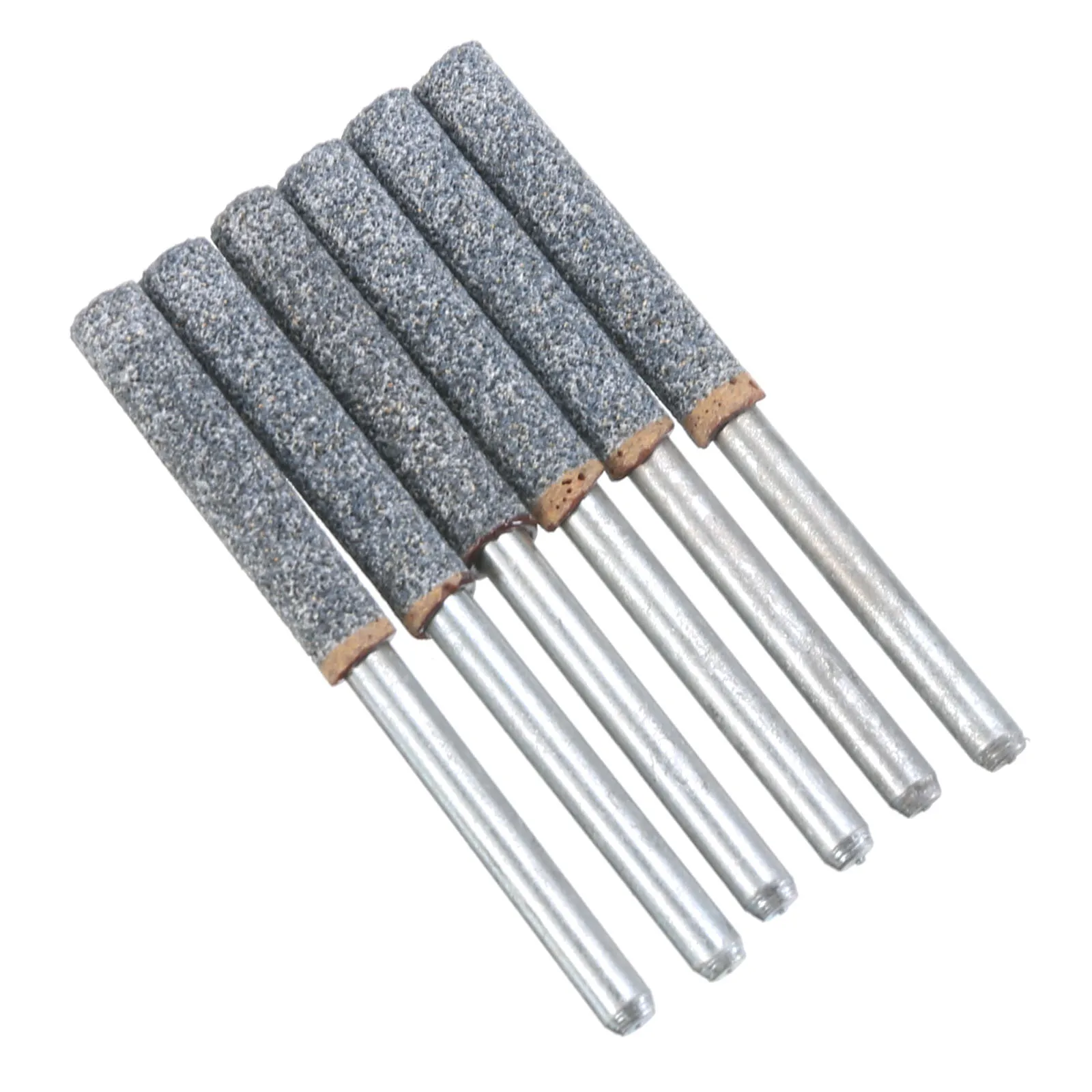 6pcs/set 3/16" 4.8mm Diamond Chainsaw Sharpener Burr Stone Round File for Craftsman Polishing Tool