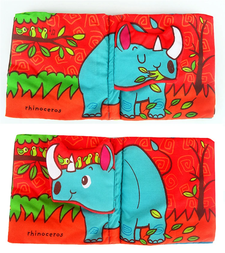 JJOVCE-Quiet-Book-Cloth-Animais-Story-Fabric-Books-Toddler-Reading-Newborn-Early-Educational-Toys-Intelligence-Developer-Toys-09