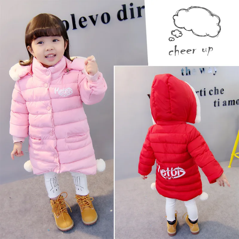 Us 1999 49 Offmusim Dingin Anak Anak Jaket Untuk Anak Perempuan Bayi Lucu Berkerudung Jaket Fleece Mantel Anak Down Parka 9 Bulan 3 Tahun Anak