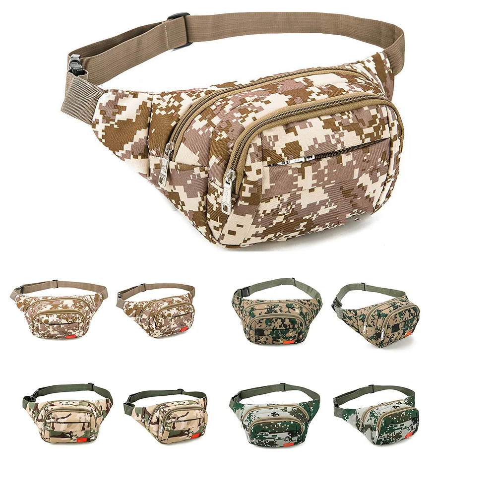 Outdoor Sport Canvas Shoulder Bags Men's Waist Bag Multifunction