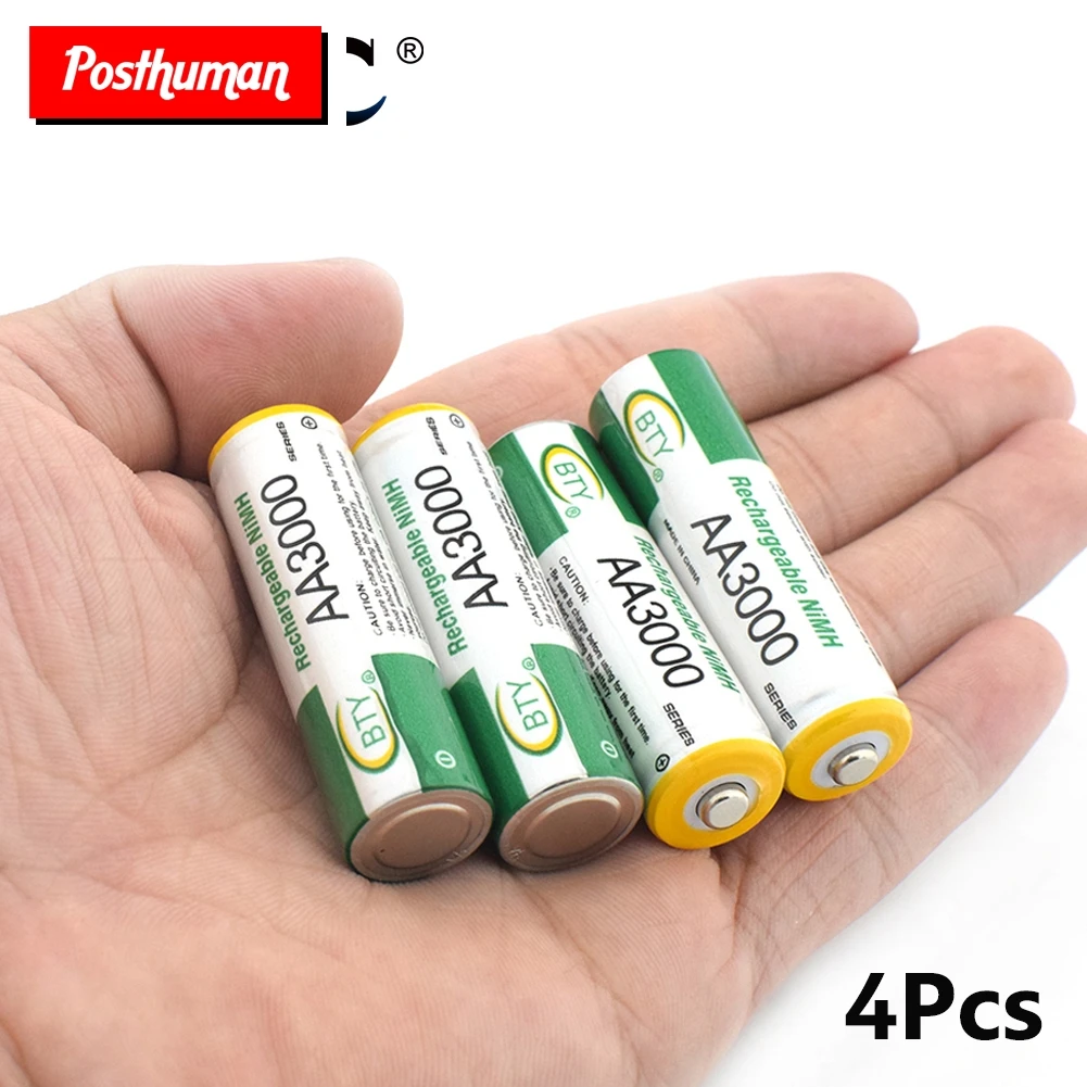 1,2 V Ni-MH AA 3000mAh перезаряжаемые батареи 2A нейтральный Li-Po литиевая батарея аккумуляторная батарея AAA 1350mAH батареи