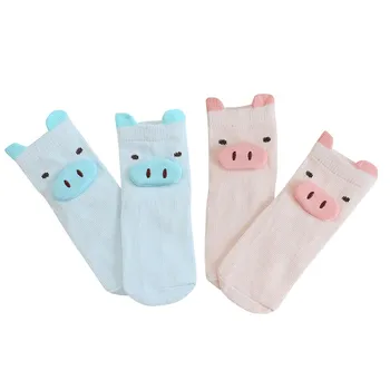 

Newborn Baby Boys Girls Sock 2019 Cotton Baby Socks Cute Cartoon Pig Toddler Baby Soft Socks 0-24M