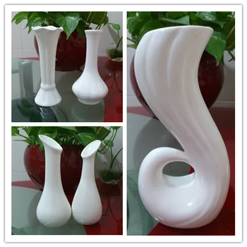 

Countertop white ceramic mini vase modern brief vase supplies water bottle home decoration